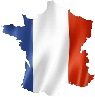 La France with the national flag color  